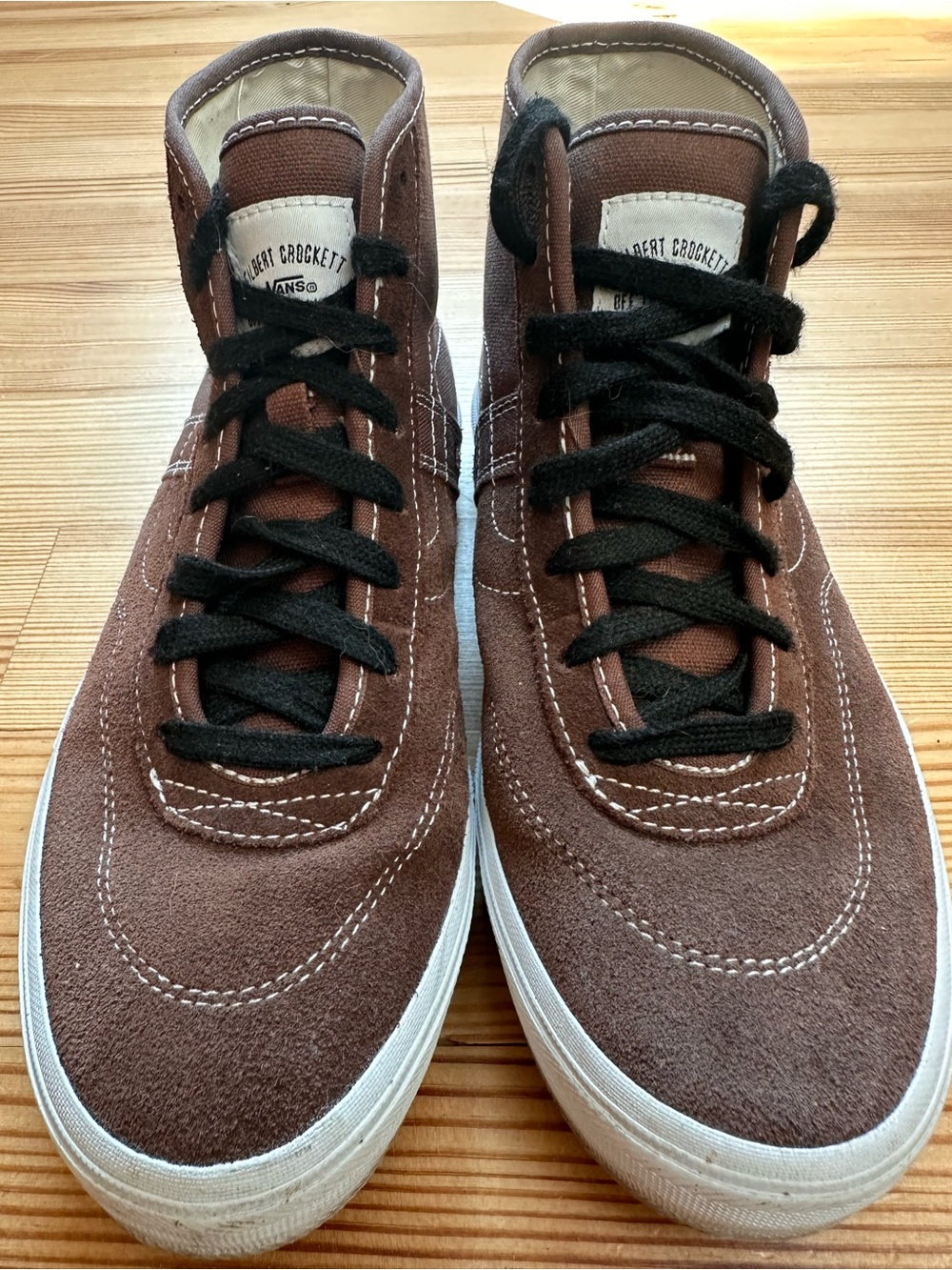 Brown suede Vans. Ready for Fall 🍂